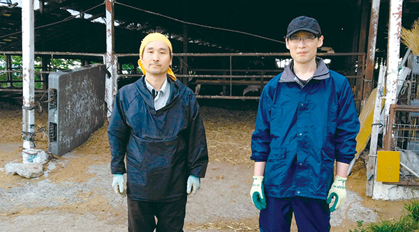美歎牧場の加嶋さんと東本さん