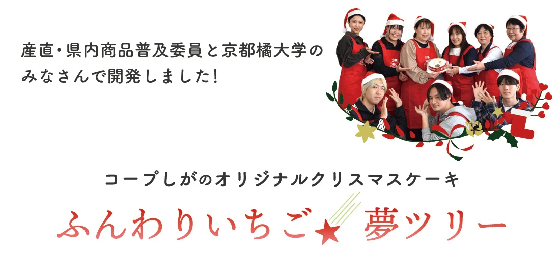 コープしがオリジナル　ふんわりいちご★夢ツリー