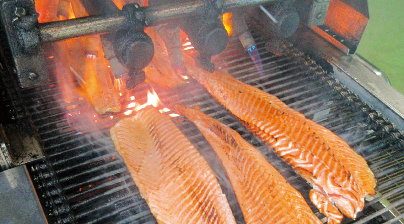 たたきの焼き工程